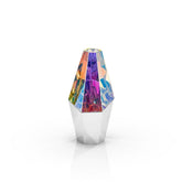 Rock Candle Holder, Silver